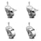 Service Caster 3 Inch Semi Steel Wheel Swivel 1/2 Inch Stem Caster Total Lock Brake SCC, 2PK SCC-TSTTL20S314-SSS-381615-2-S-2 - alternate 1